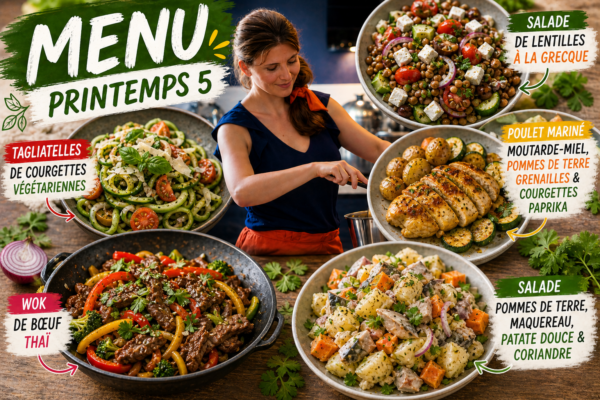 Menu 5 Printemps 2026 (+option vég)