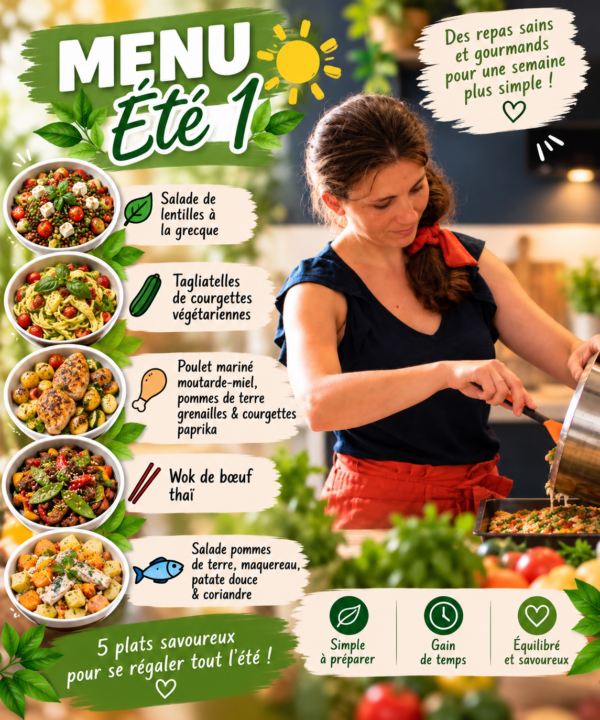 Menu 1 Eté  2026 (+option vég)