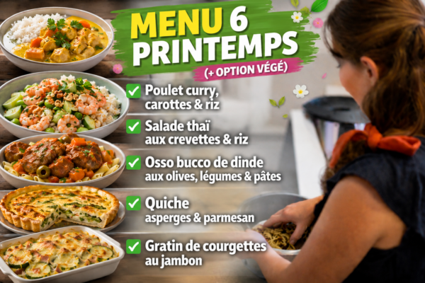 Menu 6 Printemps (+ option vég)